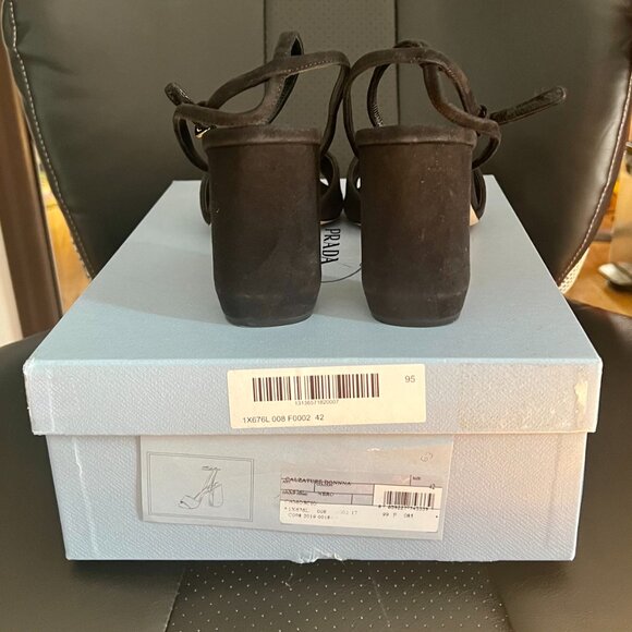 Prada Suede Black Sandals - Picture 7 of 8